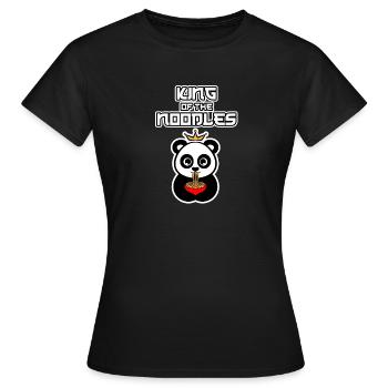Roi des nouilles - T-shirt Femme - noir - Devant - AI Model Female 172 dark (172cm)