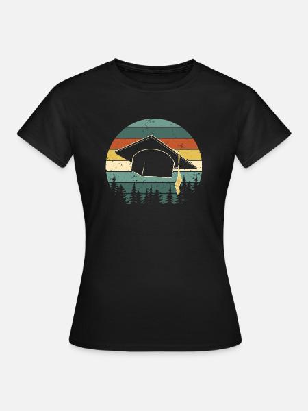 Abi Abitur Abschluss Studium Master Examen Hut - Frauen T-Shirt - Schwarz