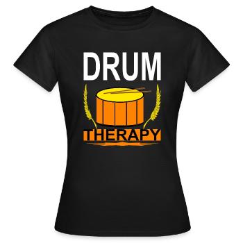 Drum drum drums - Women's T-Shirt - black - Front - AI Model Female 172 dark (172cm)