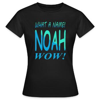 Noé prénom nom de naissance nom de garçon idée cadeau - T-shirt Femme - noir - Devant - AI Model Female 172 dark (172cm)