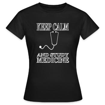 Medicine Student Medicine Study Medicine Teacher - Women's T-Shirt - black - Front - AI Model Female 172 dark (172cm)