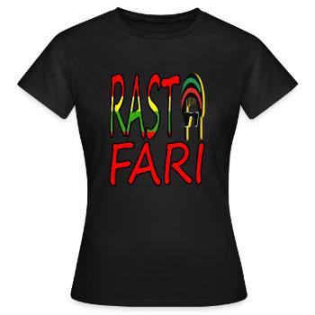 Reggae Rastafari Rasta Musik Musiker Geschenkidee - Frauen T-Shirt - Schwarz - Vorne - AI Model Female 172 dark (172cm)