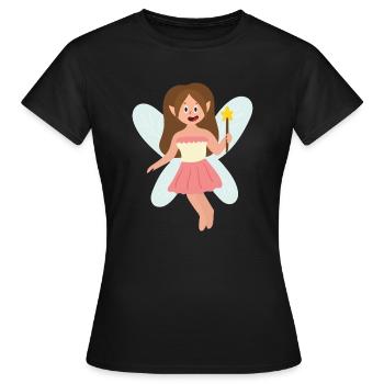 Fairy - Women's T-Shirt - black - Front - AI Model Female 172 dark (172cm)