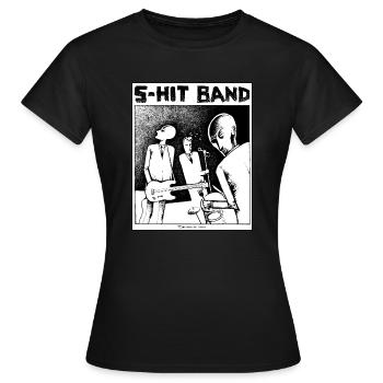 S-HIT BAND - Frauen T-Shirt - Schwarz - Vorne - AI Model Female 172 dark (172cm)