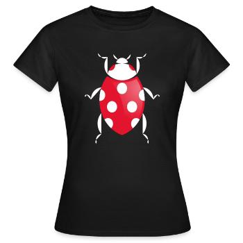 Marienkäfer kriechen Insekt Geschenk coole Bilder - Frauen T-Shirt - Schwarz - Vorne - AI Model Female 172 dark (172cm)