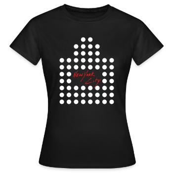 NY NEW YORK CITY USA GRATTE CIEL EN POINTS - T-shirt Femme - noir - Devant - AI Model Female 172 dark (172cm)