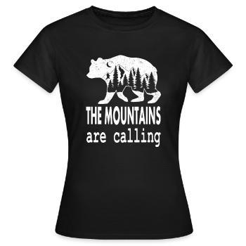 Bergsteigen klettern Bergsport abseilen Geschenk - Frauen T-Shirt - Schwarz - Vorne - AI Model Female 172 dark (172cm)