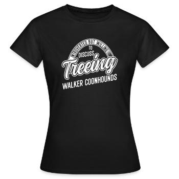 Arboriculture Walker Coonhound - T-shirt Femme - noir - Devant - AI Model Female 172 dark (172cm)
