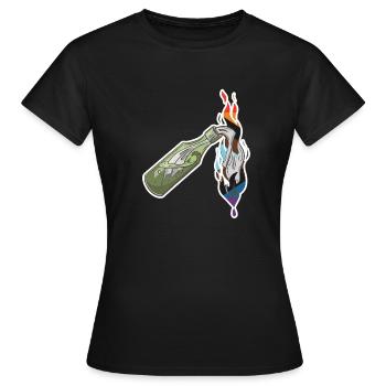 Der erste Stolz war ein Aufstand! - Frauen T-Shirt - Schwarz - Vorne - AI Model Female 172 dark (172cm)