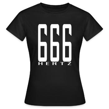 La fréquence de la bête en blanc - T-shirt Femme - noir - Devant - AI Model Female 172 dark (172cm)