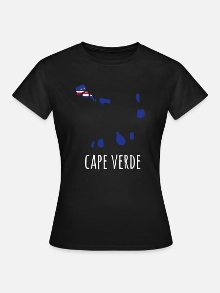 Drapeau du Cap-Vert Drapeau du Cap-Vert - T-shirt Femme - noir