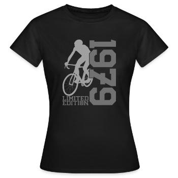Édition limitée 1979 - Légende du cyclisme - T-shirt Femme - noir - Devant - AI Model Female 172 dark (172cm)
