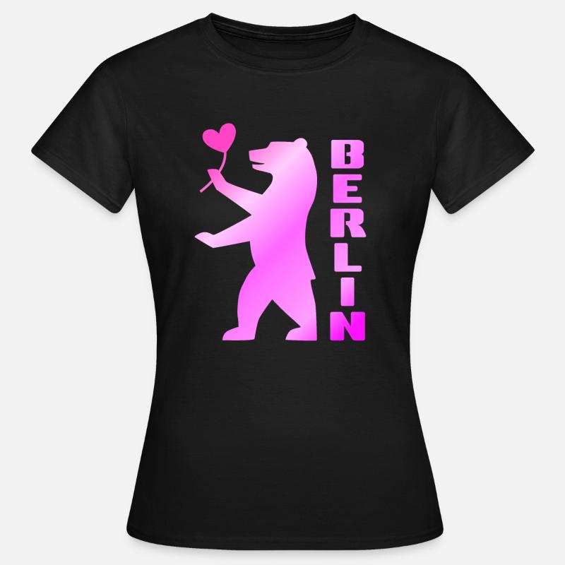 Berlino Orso di Berlino - Maglietta da donna - nero
