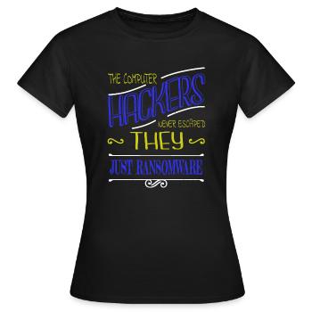 blagues crypter déclaration bday glitch - T-shirt Femme - noir - Devant - AI Model Female 172 dark (172cm)