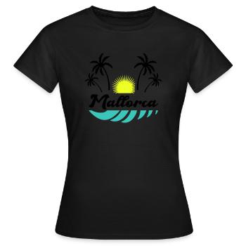 Majorque - T-shirt Femme - noir - Devant - AI Model Female 172 dark (172cm)