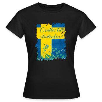 Remise des diplômes de la classe 2024 Fête de remise des diplômes du lycée - T-shirt Femme - noir - Devant - AI Model Female 172 dark (172cm)