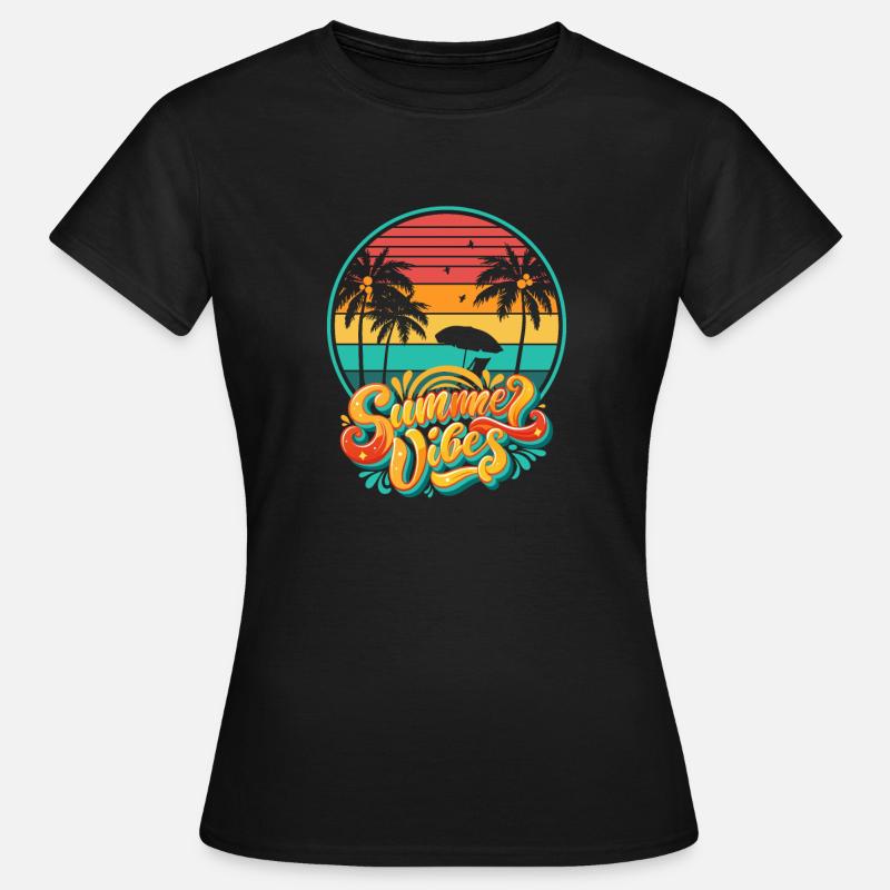 Sunset summer vibes - Women's T-Shirt - black