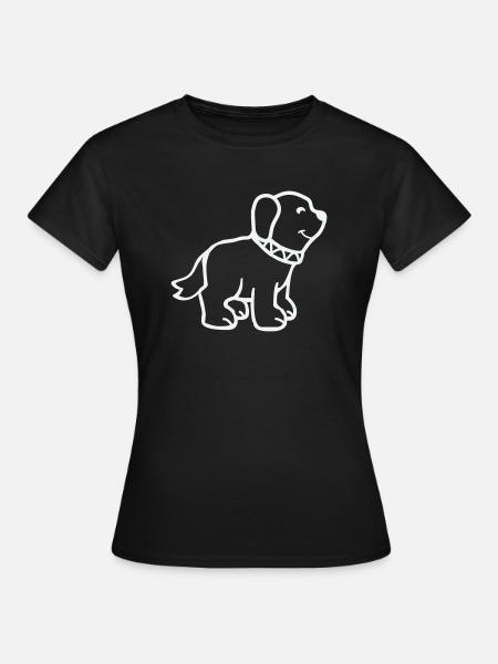 dog - Frauen T-Shirt - Schwarz