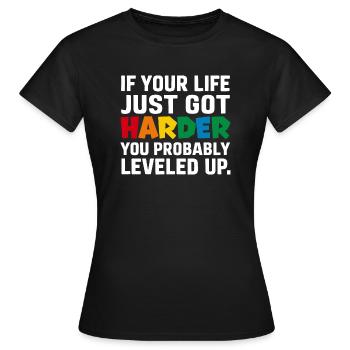 Harder - T-shirt Femme - noir - Devant - AI Model Female 172 dark (172cm)