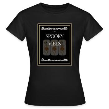 VIBRATIONS EFFRAYANTES - T-shirt Femme - noir - Devant - AI Model Female 172 dark (172cm)