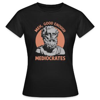 La détente grâce à la philosophie - T-shirt Femme - noir - Devant - AI Model Female 172 dark (172cm)