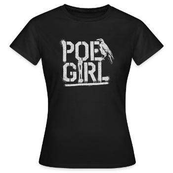 Für Poe-Liebhaberinnen - Frauen T-Shirt - Schwarz - Vorne - AI Model Female 172 dark (172cm)