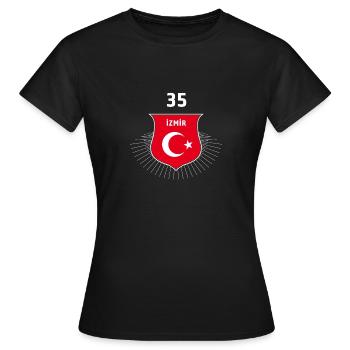 Izmir 35 Türkei Türkiye - Frauen T-Shirt - Schwarz - Vorne - AI Model Female 172 dark (172cm)