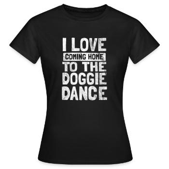 J'adore la danse de mon chien - T-shirt Femme - noir - Devant - AI Model Female 172 dark (172cm)