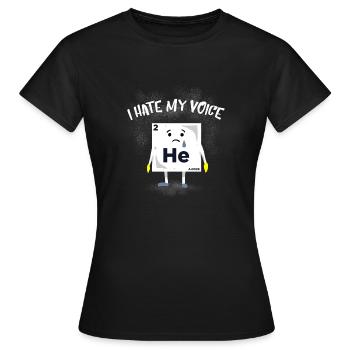 Cadeau d'hélium bras - T-shirt Femme - noir - Devant - AI Model Female 172 dark (172cm)
