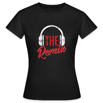 The Original The Remix Tee Shirt Distressed - Women's T-Shirt - black - Front - AI Model Female 172 dark (172cm)