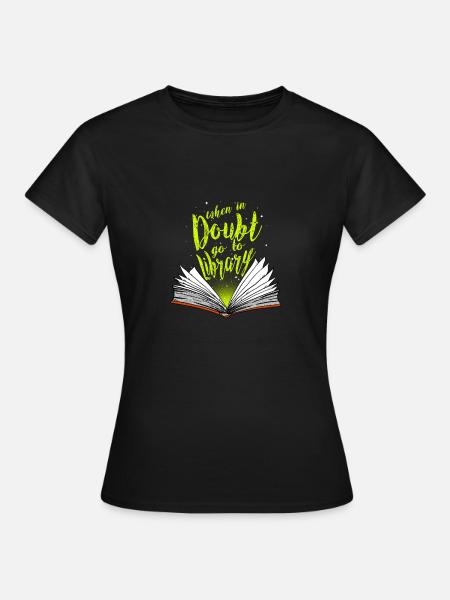 Bibliothèque / cadeaux - T-shirt Femme - noir