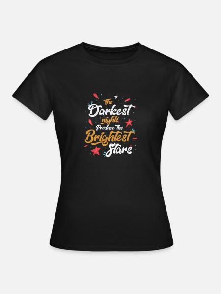 Hellste Sterne Geschenk - Frauen T-Shirt - Schwarz