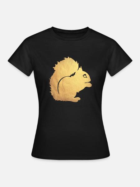 gold eichhörnchen - Frauen T-Shirt - Schwarz