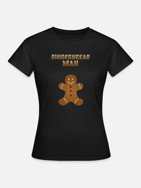 Ugly Christmas Christmas Partner Shirt Gingerbread - Women's T-Shirt - black