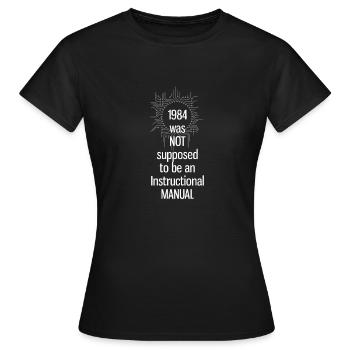 nerd 1984 platine programmierer cpu überwachung ge - Frauen T-Shirt - Schwarz - Vorne - AI Model Female 172 dark (172cm)