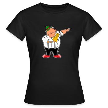 Lederhosen Dabbing - Frauen T-Shirt - Schwarz - Vorne - AI Model Female 172 dark (172cm)