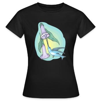rainbow sun clouds weather rainbow sun cloud28 - Women's T-Shirt - black - Front - AI Model Female 172 dark (172cm)