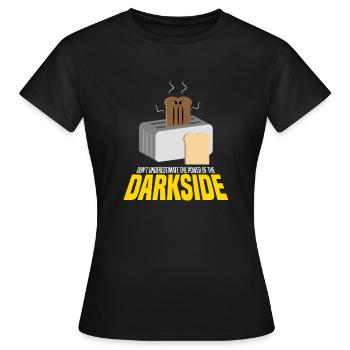 darkside wars klonkrieger toaster fun funny xmas - Frauen T-Shirt - Schwarz - Vorne - AI Model Female 172 dark (172cm)