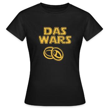 das wars - Frauen T-Shirt - Schwarz - Vorne - AI Model Female 172 dark (172cm)