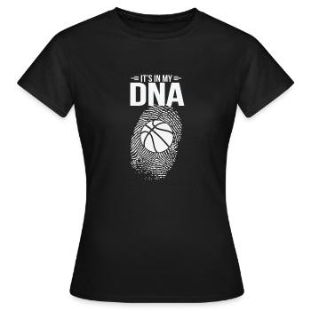 Basketball Es liegt in meiner DNA Geschenk - Frauen T-Shirt - Schwarz - Vorne - AI Model Female 172 dark (172cm)