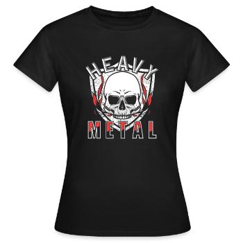 Heavy Metal - T-shirt Femme - noir - Devant - AI Model Female 172 dark (172cm)