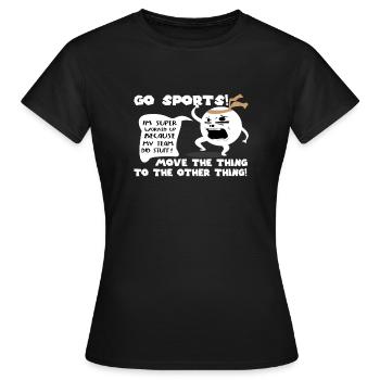 Esprit d'équipe / sport / entraînement / chemise cadeau - T-shirt Femme - noir - Devant - AI Model Female 172 dark (172cm)