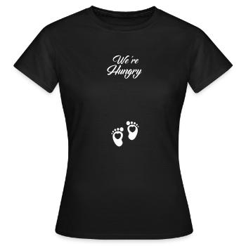 Cadeau Femme enceinte Grossesse Enceinte - T-shirt Femme - noir - Devant - AI Model Female 172 dark (172cm)