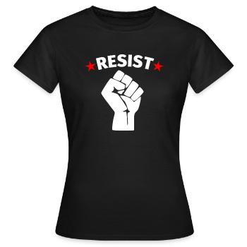 Resistance Protest Resist - Women's T-Shirt - black - Front - AI Model Female 172 dark (172cm)