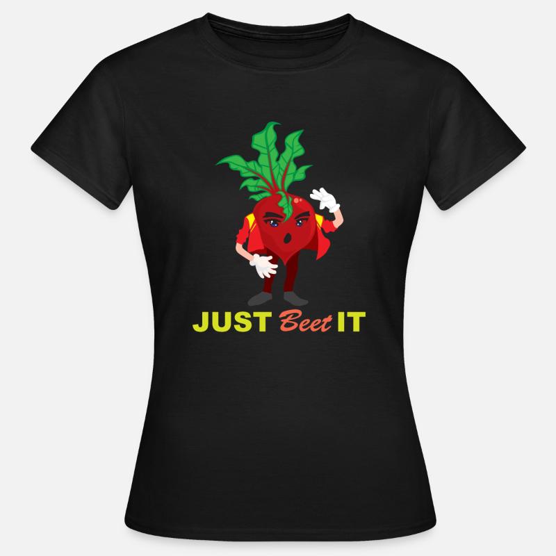 Vegetable Funny Beetroot Trend Funny Gift - Women's T-Shirt - black