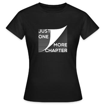 Bookworm - only a chapter - Women's T-Shirt - black - Front - AI Model Female 172 dark (172cm)