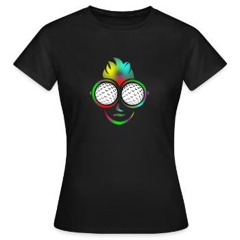 Golf Ball lunettes de soleil cadeau d'été Golf shirt - T-shirt Femme - noir - Devant - AI Model Female 172 dark (172cm)