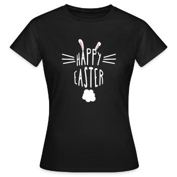 Frohe Ostern - Oster T-Shirt - Osterhase Geschenk - Frauen T-Shirt - Schwarz - Vorne - AI Model Female 172 dark (172cm)