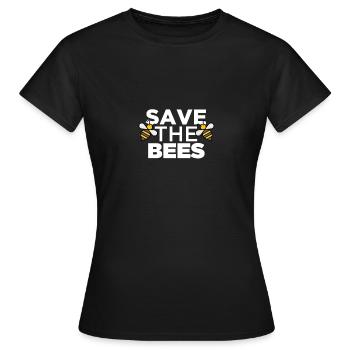 Sauvez les abeilles - Les défenseurs des droits des animaux Jour de la Terre - T-shirt Femme - noir - Devant - AI Model Female 172 dark (172cm)
