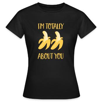total banane - T-shirt Femme - noir - Devant - AI Model Female 172 dark (172cm)
